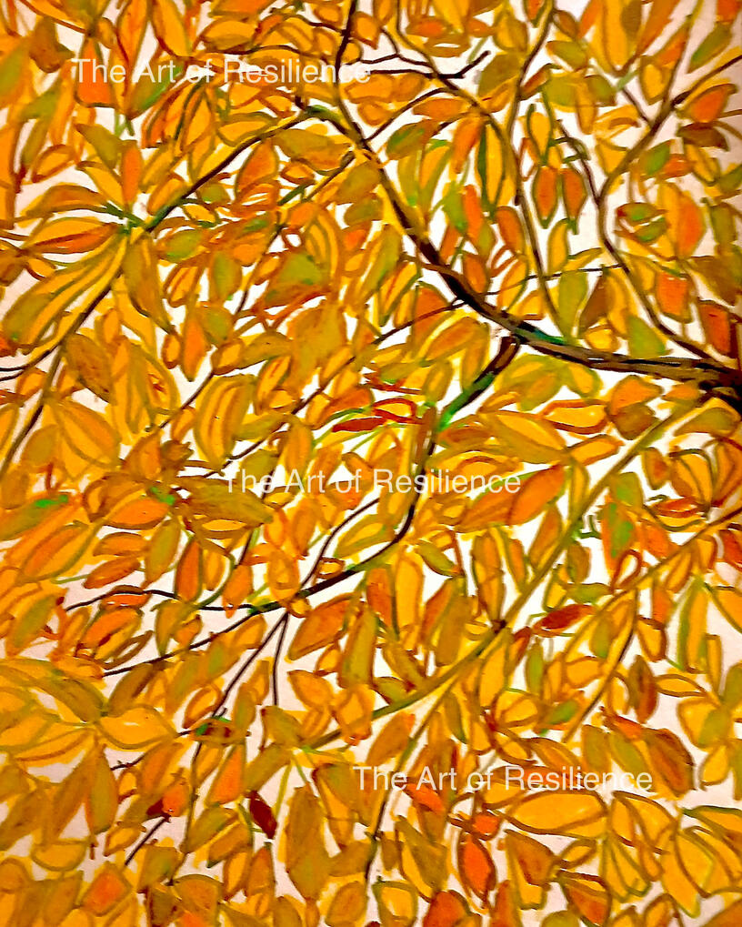 I’ve always loved autumn leaves. I had a few days were I just started effectively doodling. This was my first Autmn leaves doodle,musing acrylic pens.