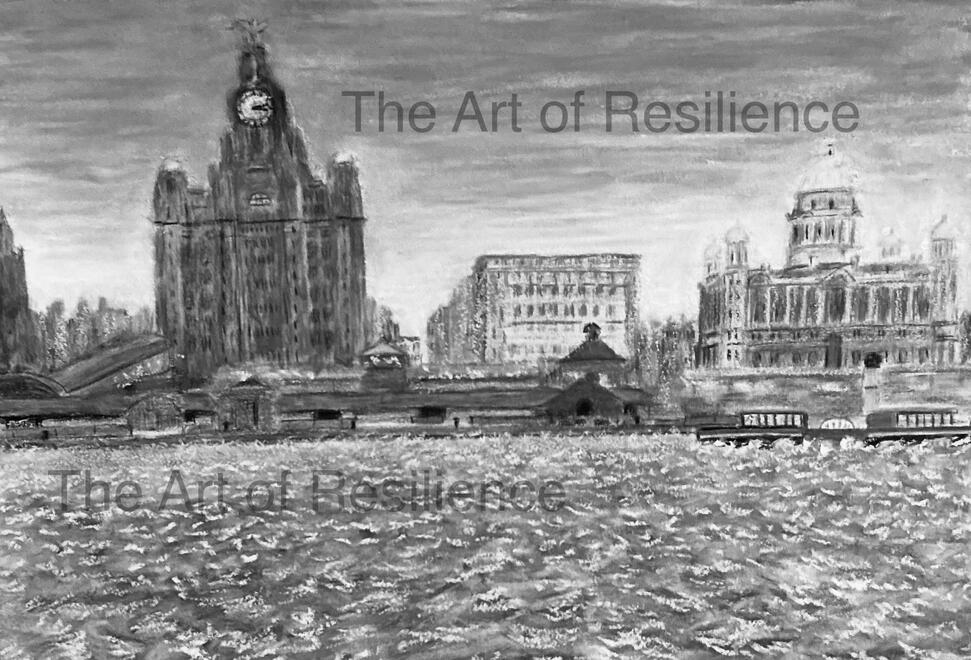 H16 - The Liverpool waterfront Noir version. I love this in b/w
