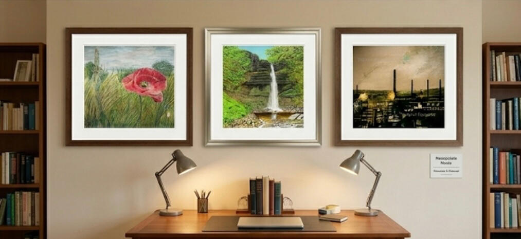 This is an idea of how my art might look on your wall if you purchase a limited edition digital copy.